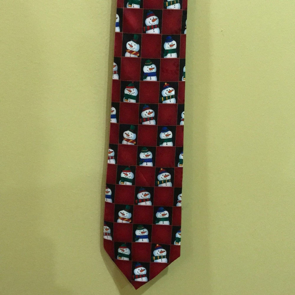 Novelties Christmas/snowman tie